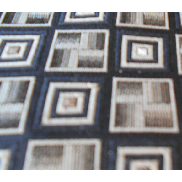 Burma Bibas Mens Tie 100% All Silk Multicolor Black Silver Geometric Classic - Picture 5 of 6